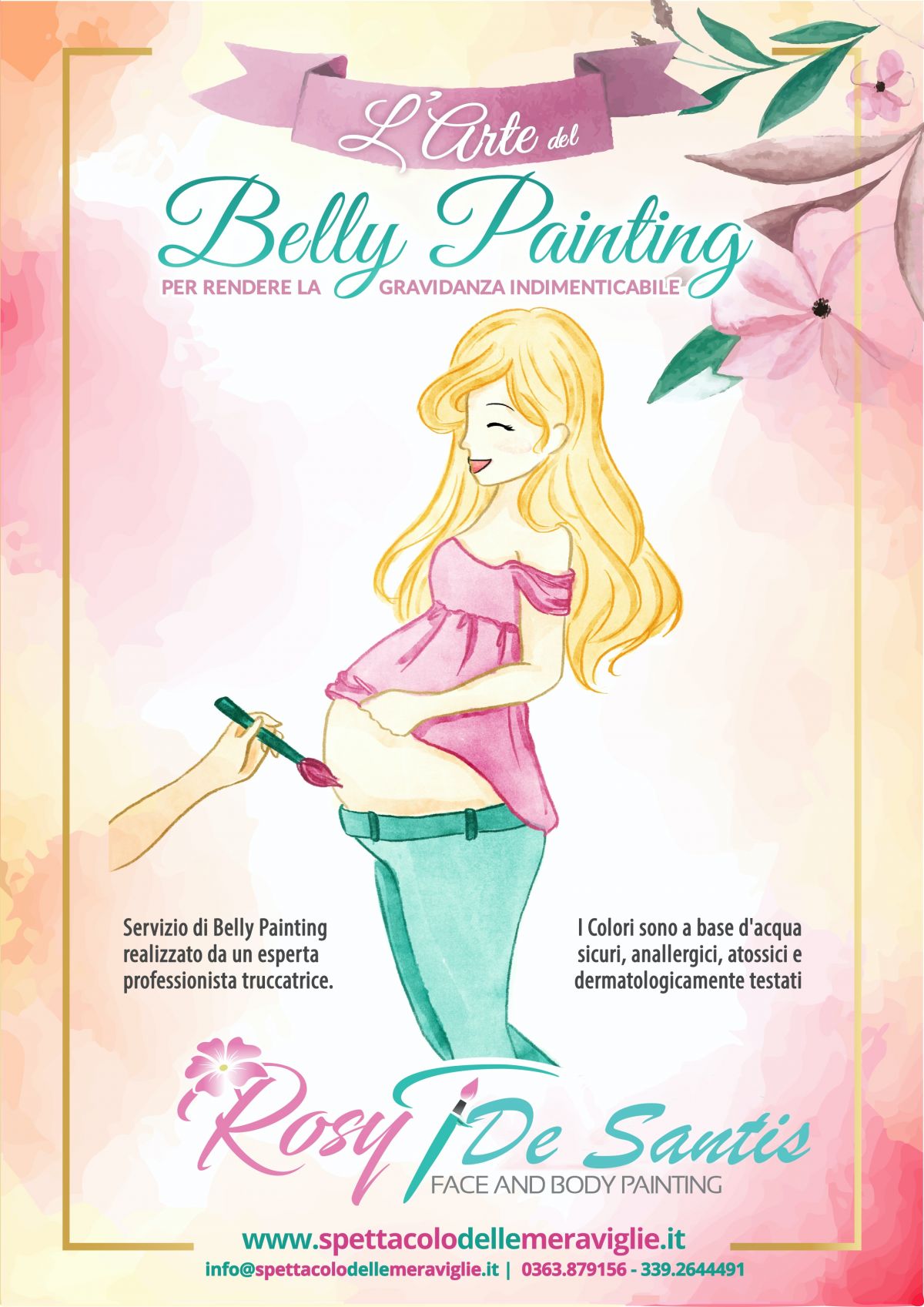 Body painting in gravidanza